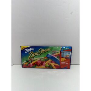 Ziploc Zip n Steam Large Microwave Cooking Bags 7 Count Pack Healthy Meals 10x10